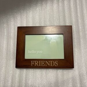 Brown Wooden Friends Photo Frame